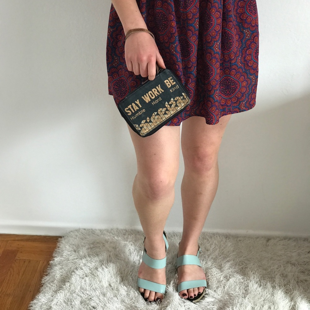 zippered clutch